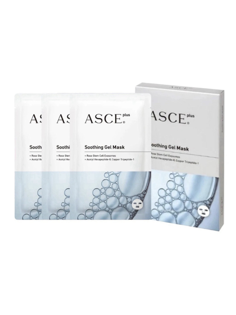 ASCE plus Soothing Gel Mask 3 sheets 1 box